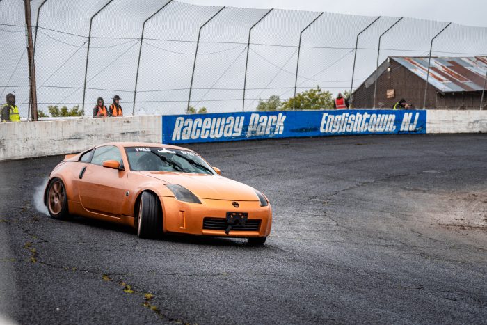 future classic 350z on the racetrack